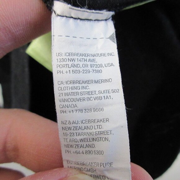 Icebreaker Merino Bodyfit 200 Hoodie Women M Black Quarter Zip Long Sleeve 224 - Picture 5 of 14